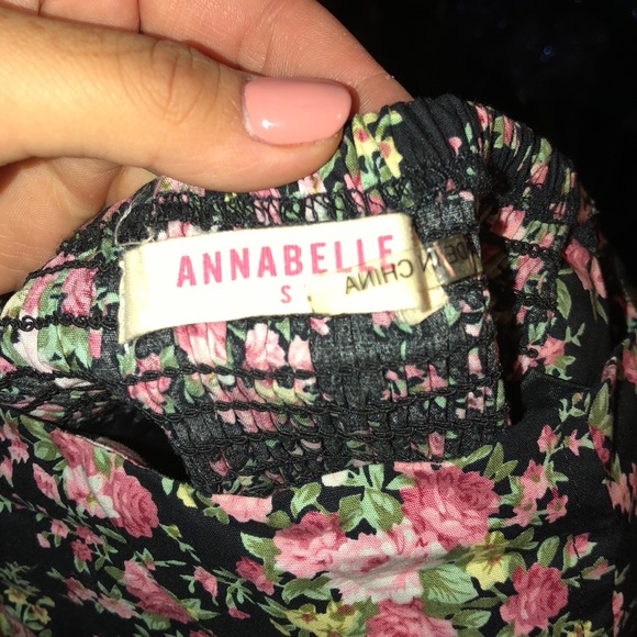 Floral strapless mini dress - Picture 4 of 4